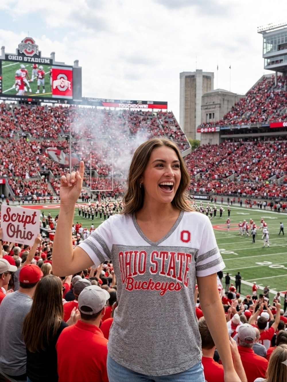 Ohio State Buckeyes Woman's V-Neck Tee